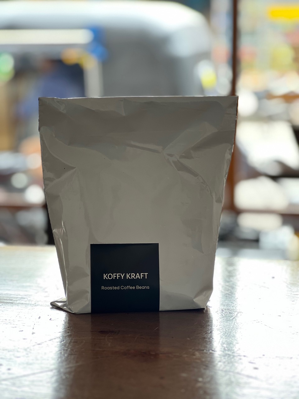 KoffyKraft roasted coffee bag